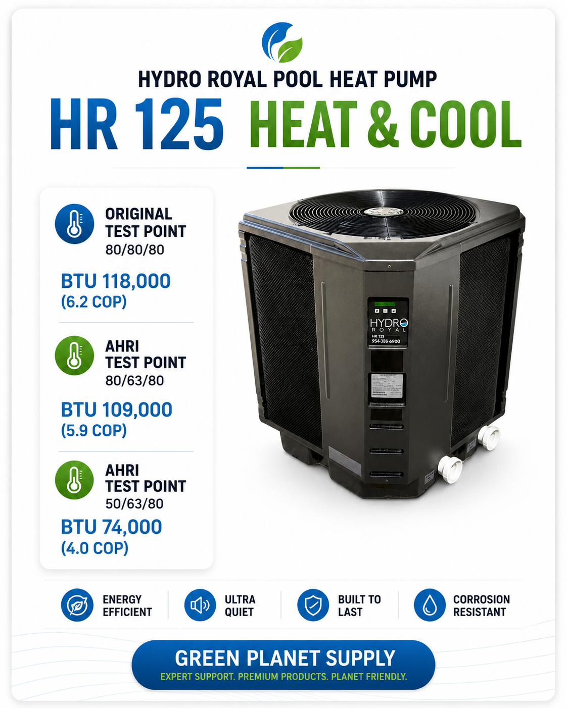 Hydro Royal HR 125 Heat & Cool